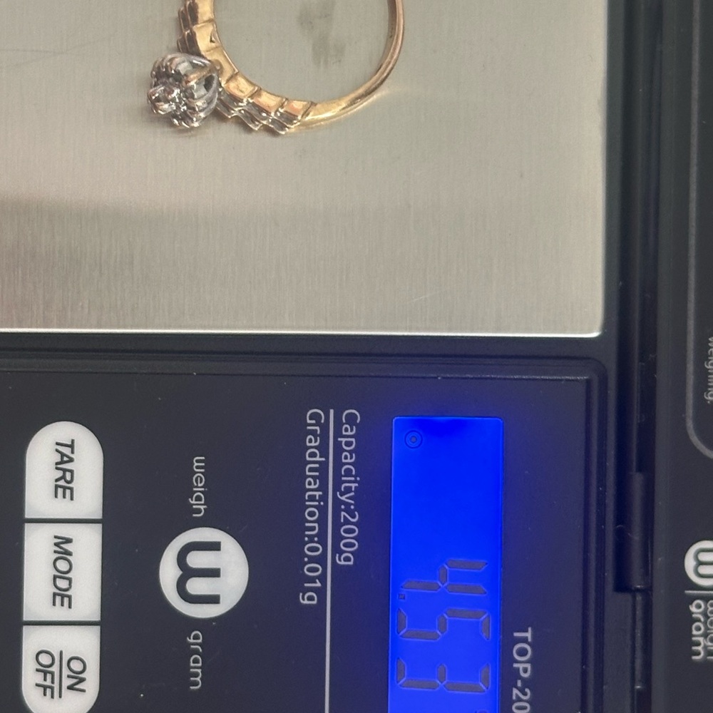Beautiful 14k & .5 diamond vintage 80s cocktail ring - Picture 12 of 17